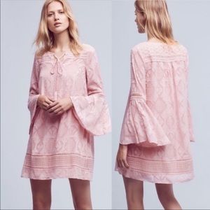 Pink Floreat Esme Bell sleeve dress